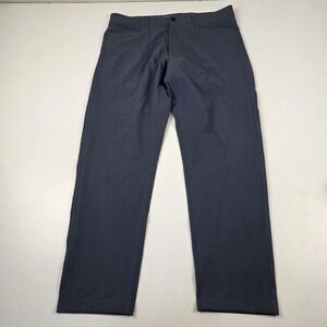 Western Rise Evolution Pants Mens 36x32 Blue Classic Fit Travel Chino Stretch